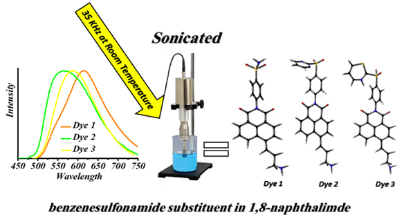 Synthesis and Photophysical Properties of the New Dyes Contained Benzenesulfonamide and 1,8-Naphthalimide