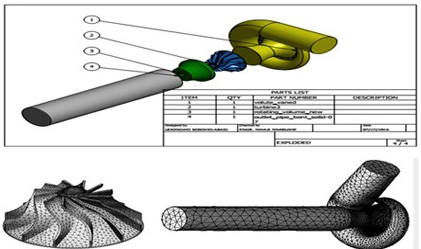 Numerical Simulation of Flow across a Radial Turbine for Prediction of Shaft Power for Driving Automobile Air Conditioners